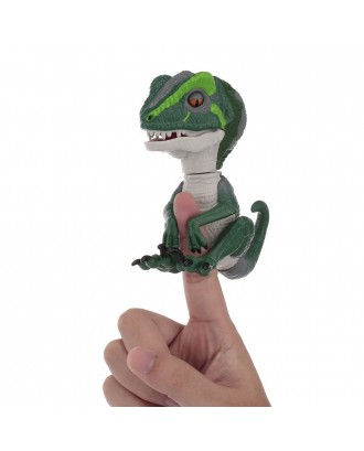 Fingertip Blue Interactive Baby Dinosaur Smart Touching Induction Pet Cute Hanging Puppet for Baby Kids Teens