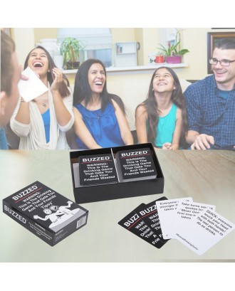 Buzzed Drinking Cards Games That Gets You and Your Friends Tipsy Fun Adult Drinking Game for Parties
