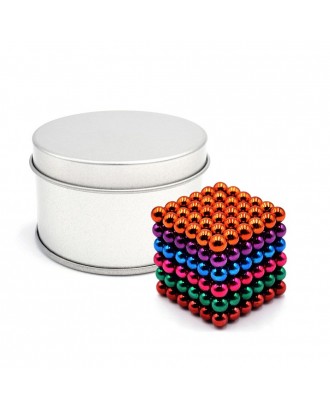 5mm 216 PCS 6 Colors Magnetic Balls Magnets Office Toy Magnetic Sculpture Backyballs Gift for Intellectual Development Stress Relief