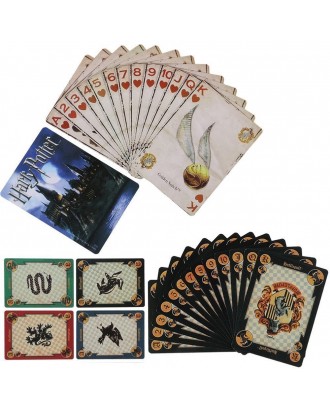 Playing Card Set Decks Box Table Desk Party Travel Game for Harry Potter Symbols / Hogwarts House Poker Gaming Cards