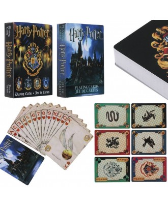 Playing Card Set Decks Box Table Desk Party Travel Game for Harry Potter Symbols / Hogwarts House Poker Gaming Cards