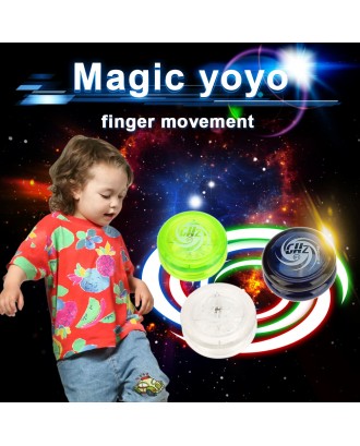 Magic Yoyo D1 Poly Carbonate Plastic Loop Yo-yo Narrow Plain Shaft Star Burst System with Spinning String for Kids