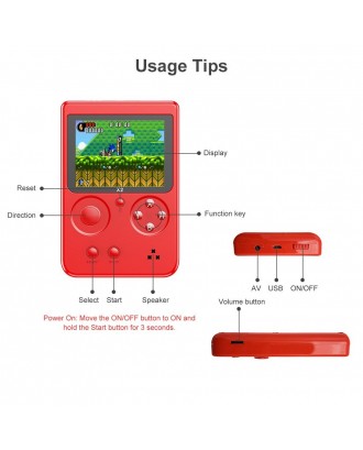 561-X2 Nostalgic Handheld Game Console Built-in 2500 NES FC GBA Games 2.8 Inch LCD Children Birthday Gift