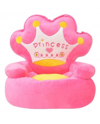 Plush kids chair Princess Rosa