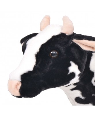 Plush Toy Standing Cow Black and White XXL