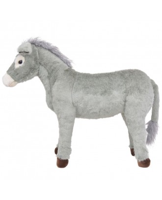 Plush Toy Standing Donkey Gray XXL