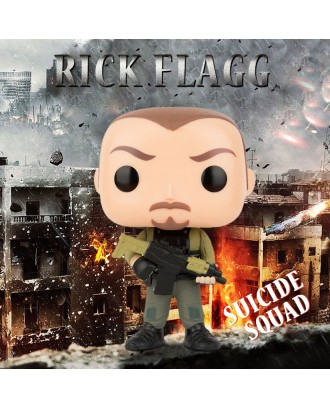 FUNKO POP Movie Suicide Squad Action Figure Vinyl Model Collection - Rick Flagg