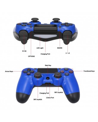 Wireless Bluetooth Gamepad Dual Shock Joystick Game Controller With 3.5mm Audio Port for Sony PS4 Controller PlayStation 4