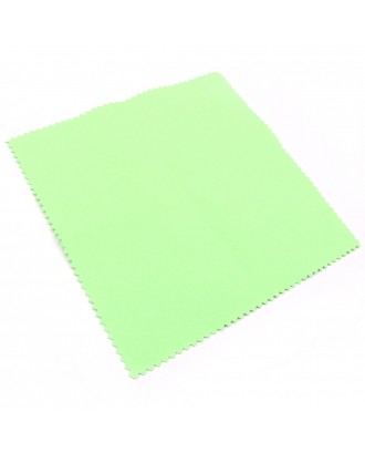 Musical Instruments Cleaning Polishing Cloth 15cm*15cm Size Double-Sided Soft Microfiber Cloth Musical Instrument Accessories for Guitar Bass Violin Piano Green