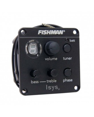 Fishman ISYS+ Equalizer Acoustic Guitar Pickup Preamp EQ Tuner Piezo Pickup